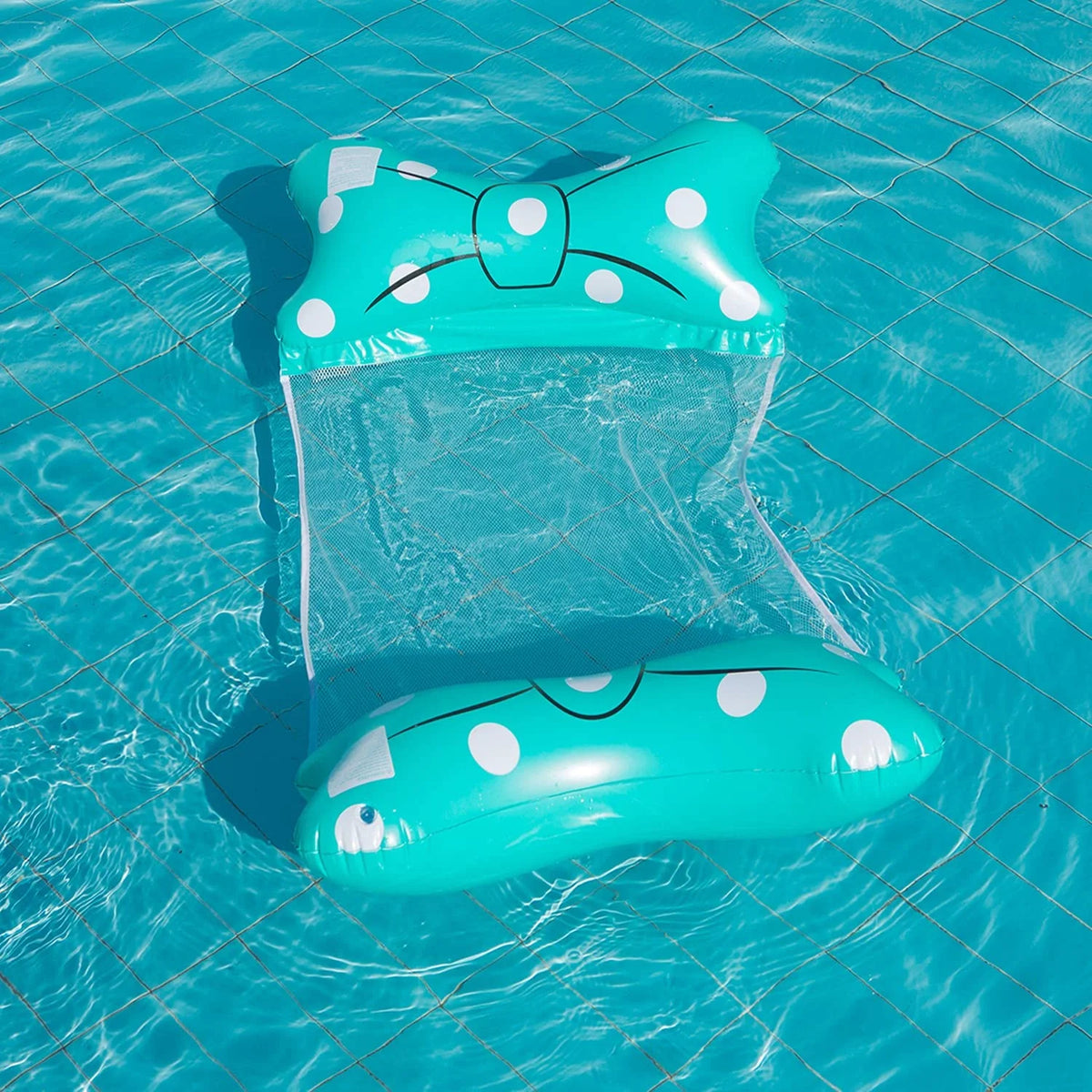 Turquoise Inflatable Pool Float Lounger E29339