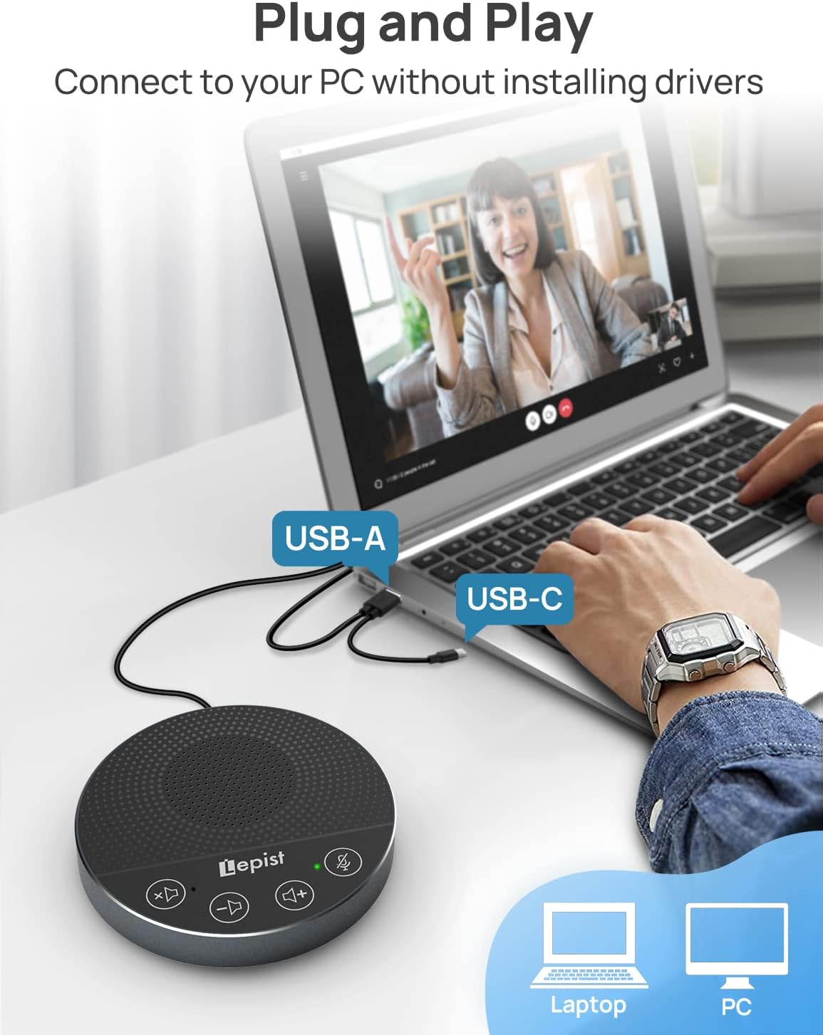 USB Speakerphone with Microphone R51714
