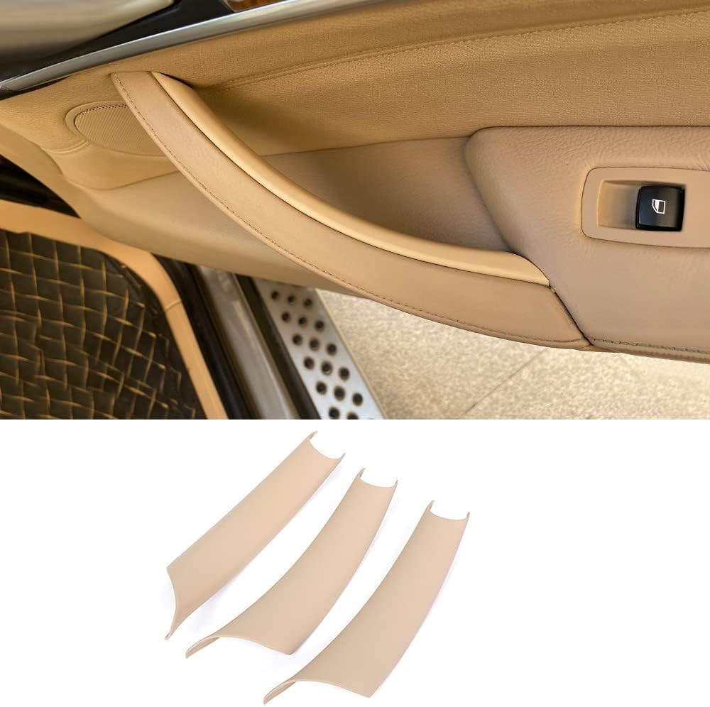 Car Door Handle Cover Interior Protective Trim Cover Beige Pack of 2 H8881