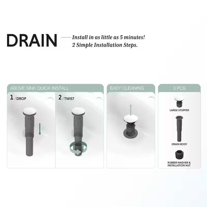 Single-Handle Single-Hole Brushed Nickel Bathroom Faucet P462055