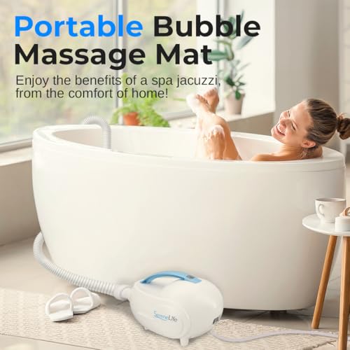 Portable Spa Bubble Bath Massager with Suction Cup Bottom I217470