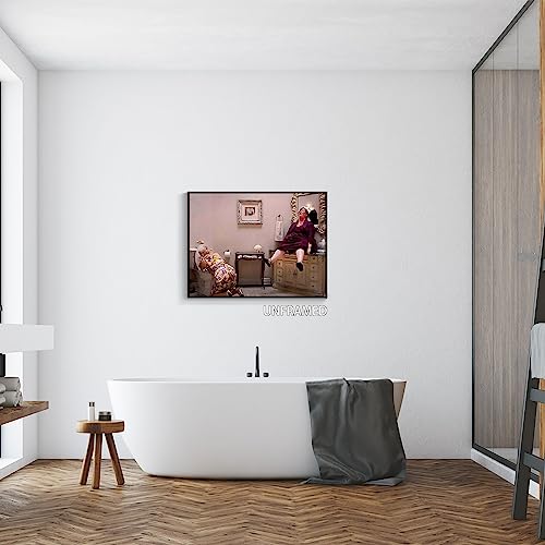 Black White Bathroom Canvas Wall Art Prints 12x16in Unframed S14440