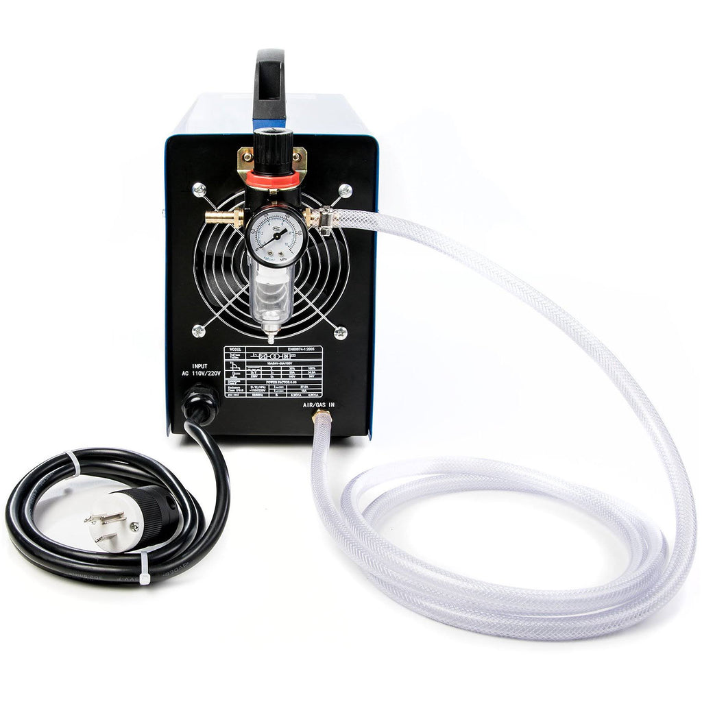50Amp Air Plasma Cutter, 1/2x22 inch Cut 110V/220V Input Dual Voltage D72609
