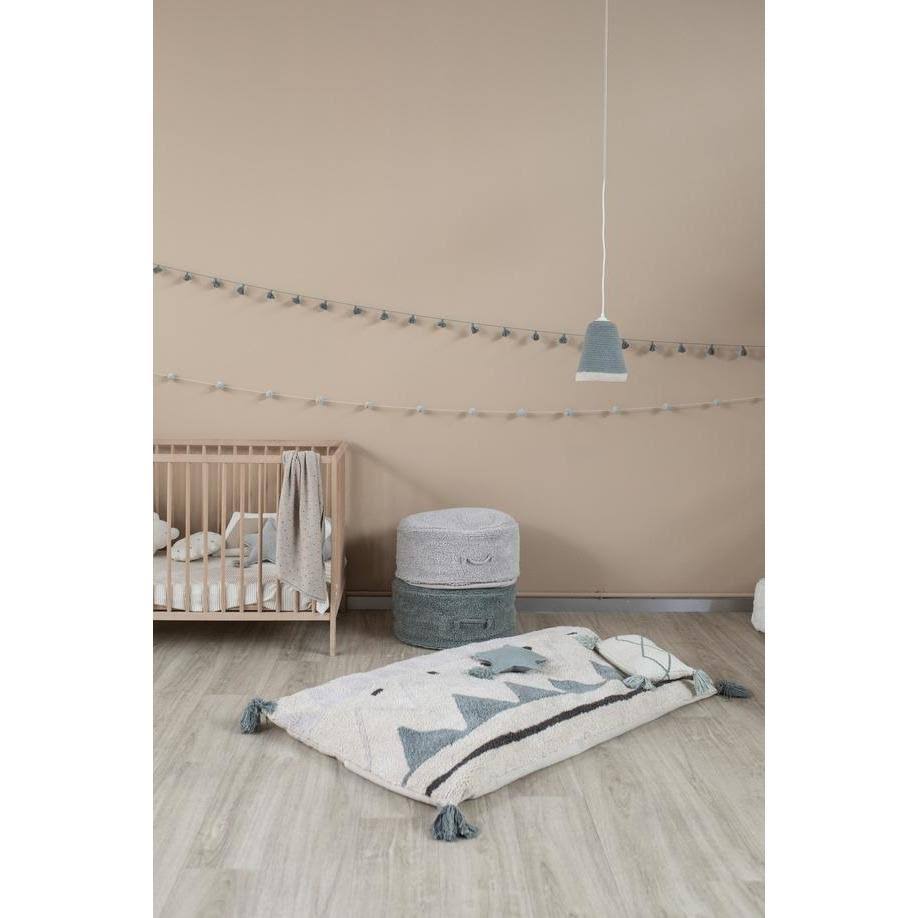 Pearl Grey Pouffe B15825