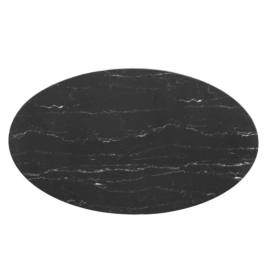 54" Oval Artificial Marble Dining Table J72704