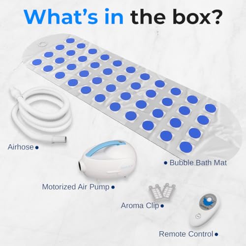 Portable Spa Bubble Bath Massager with Suction Cup Bottom I217470