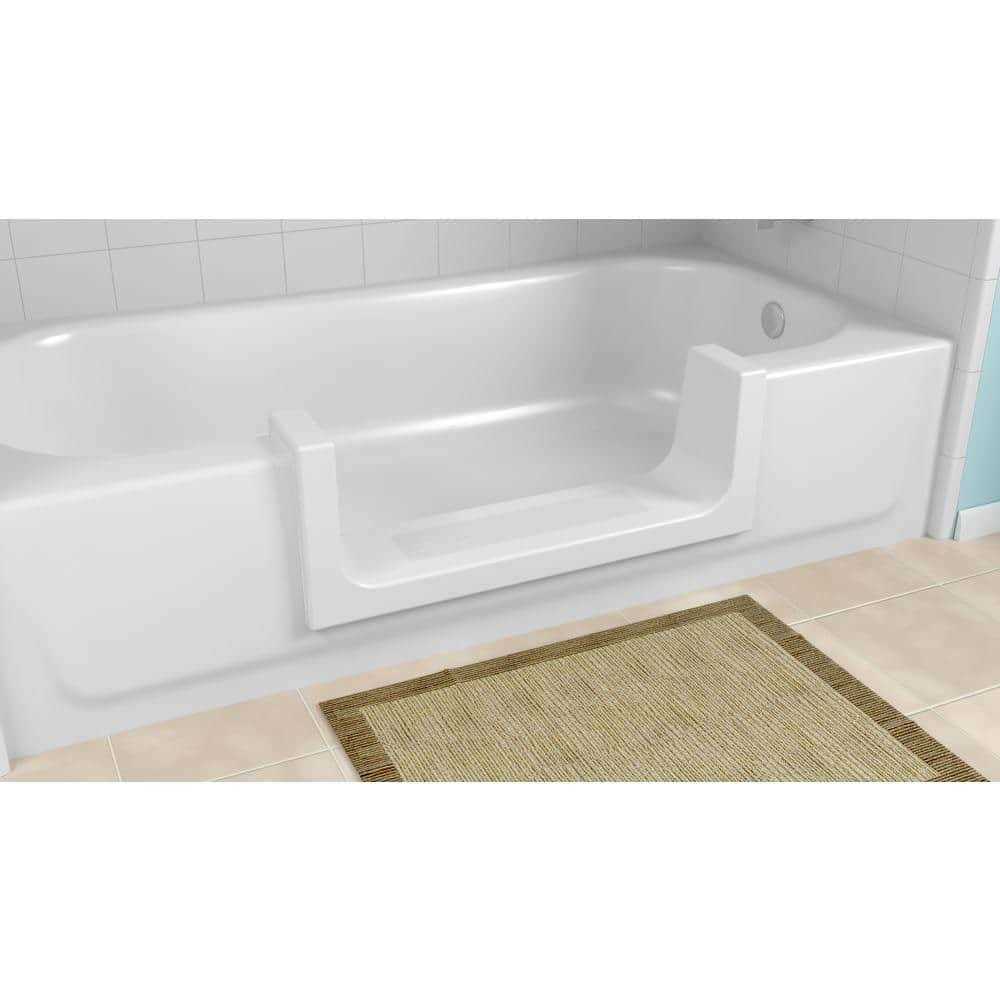 Wide White Step Bathtub Conversion Kit L842376