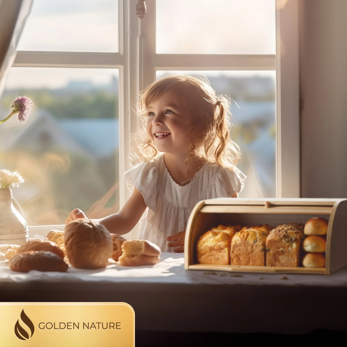 Large Bamboo Bread Box U94455