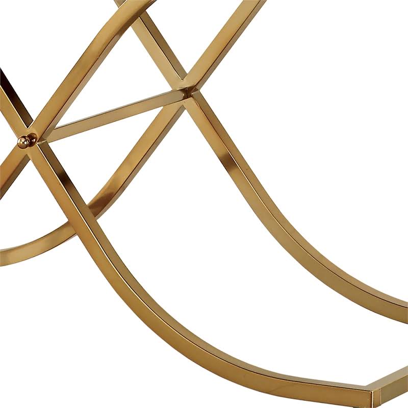 Brass Metal Console Table E332