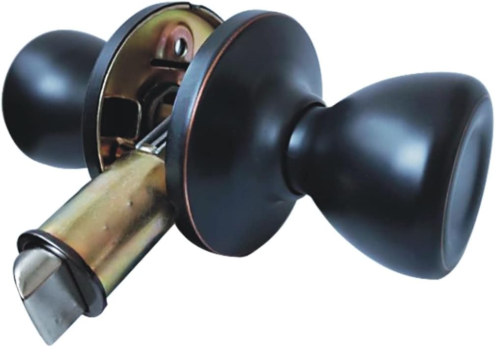 Oil Rubbed Bronze Exterior Door Lockset with Deadbolt, 3 Pack J779376