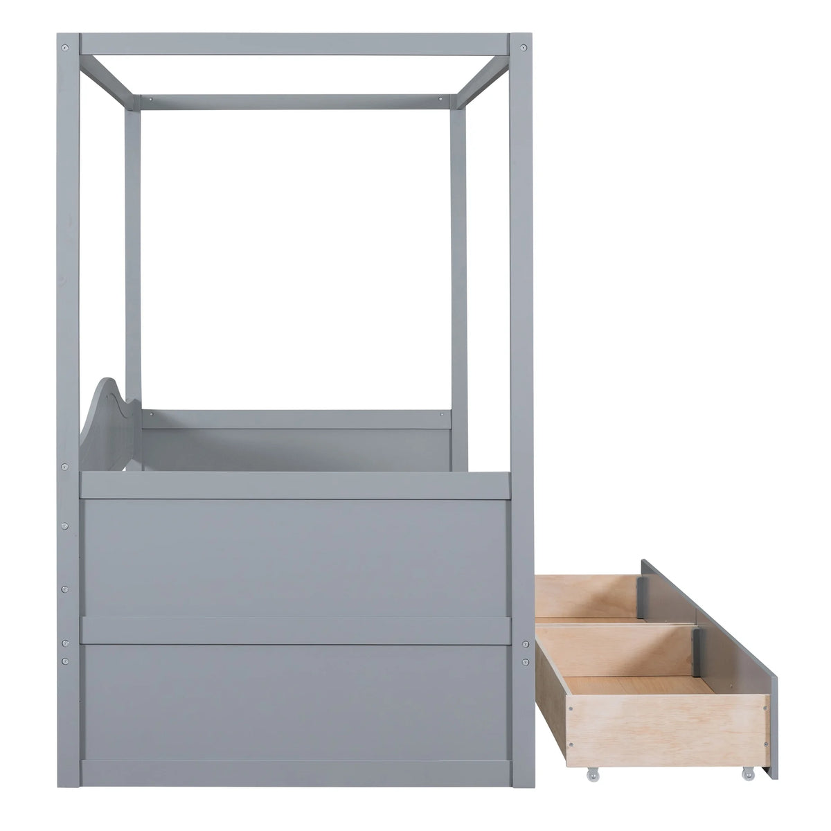 Twin Size Canopy Day Bed with 2 Drawers F67035