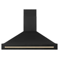 48 in. Black Stainless Steel Range Hood with Gold Handle X285868
