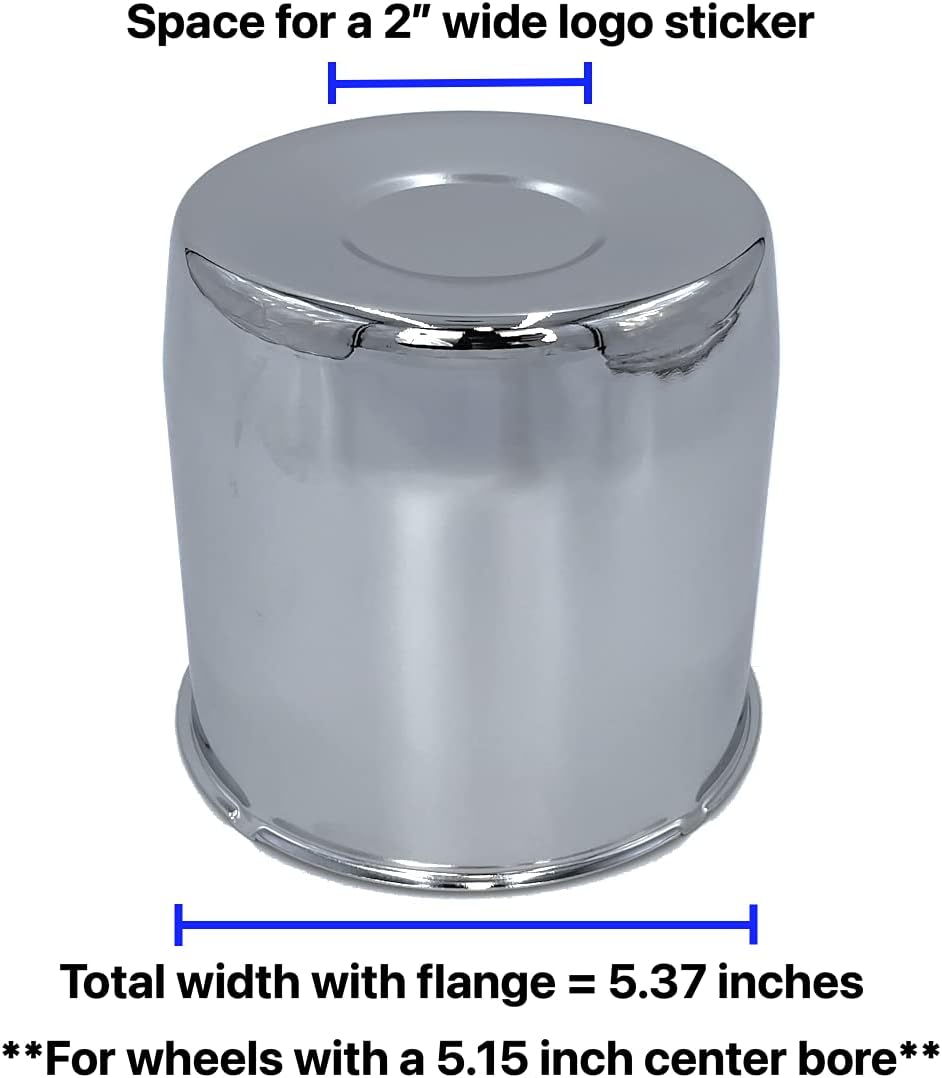4 Chrome 5.15 Push Through Center Caps C927
