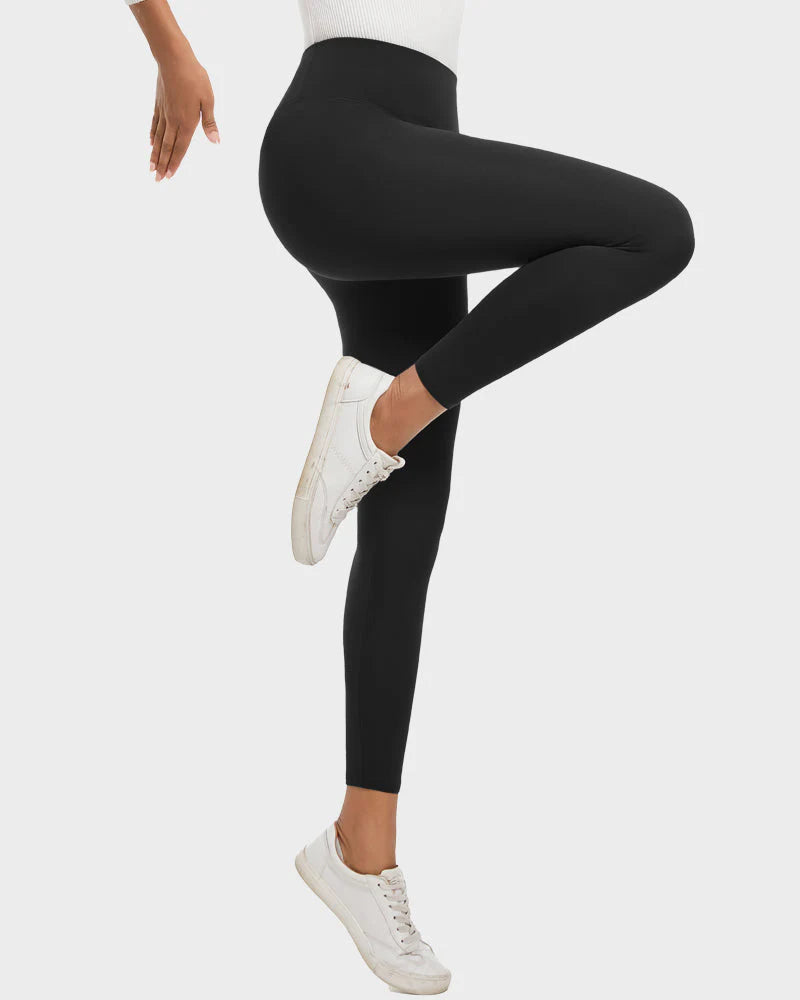 High Waist Fleece Lined Leggings L55638