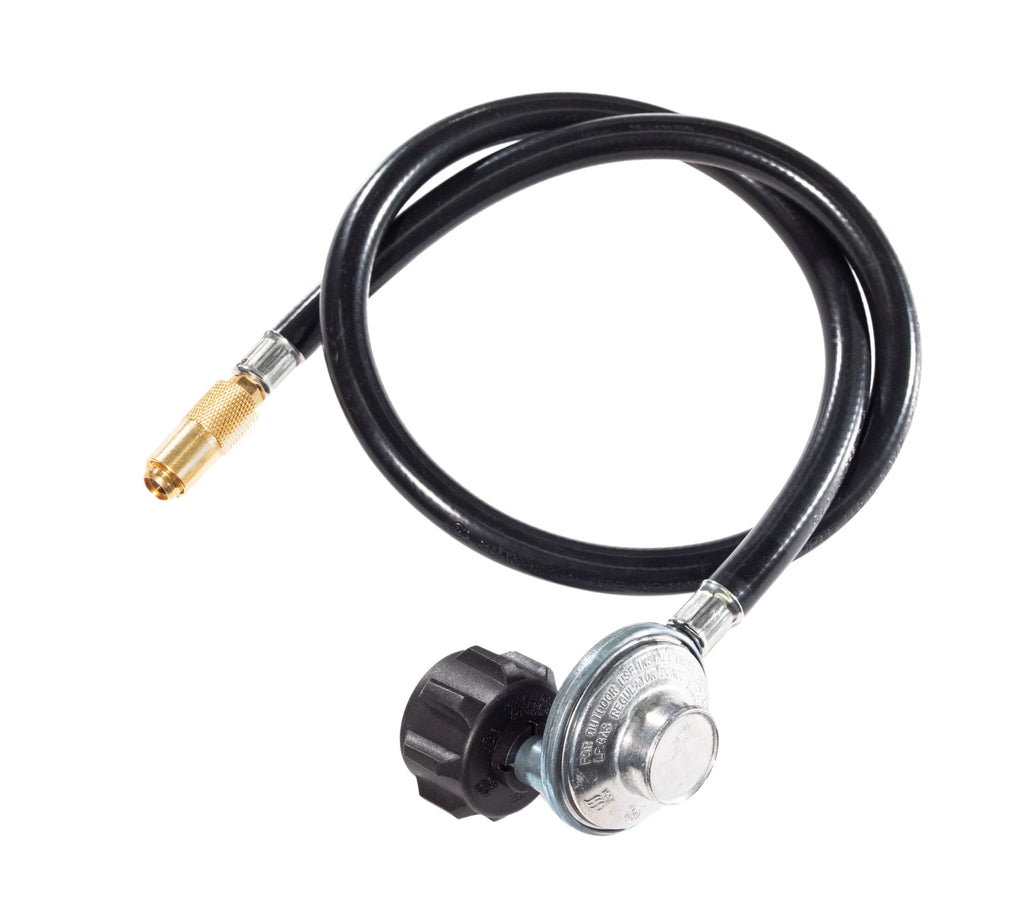 Rubber Propane Griddle Adapter Hose with Regulator Q645329