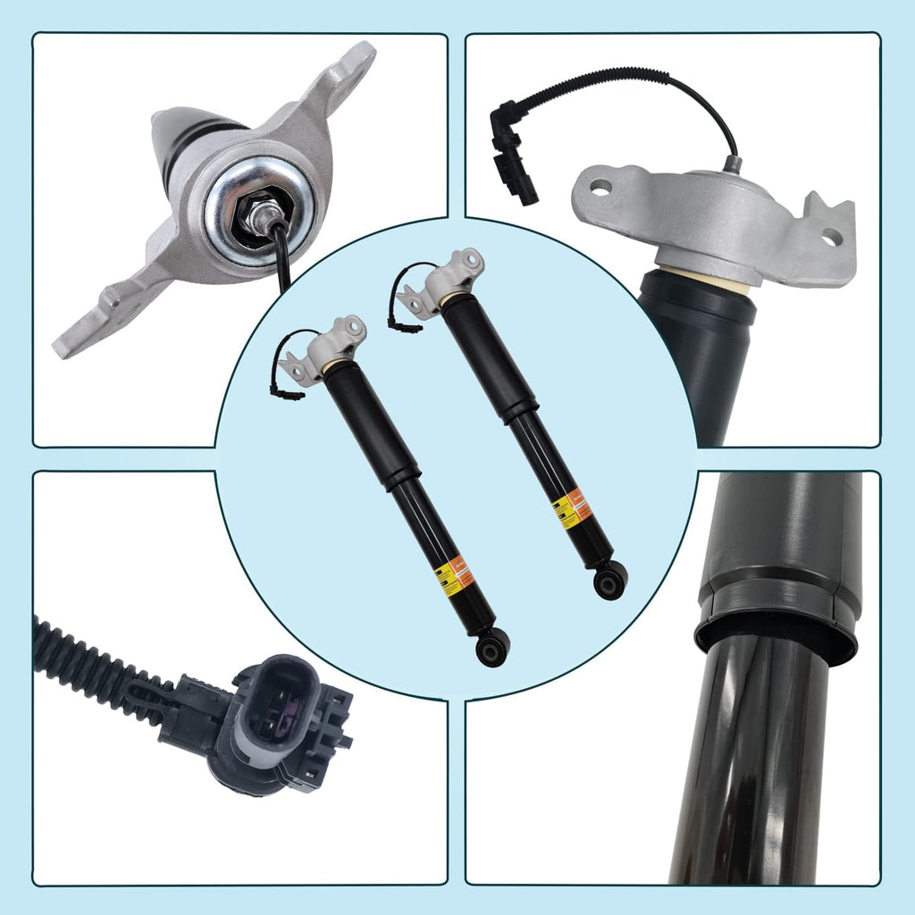 Pair Rear Left Right Shock Absorbers with Upper Mount Assembly A151