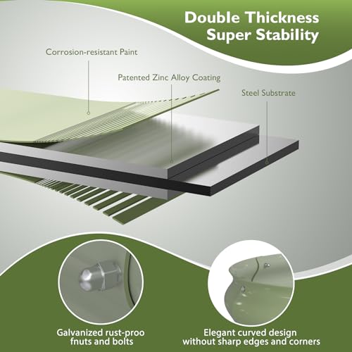 4x2x1 ft Galvanized Metal Raised Garden Bed Kit O77049
