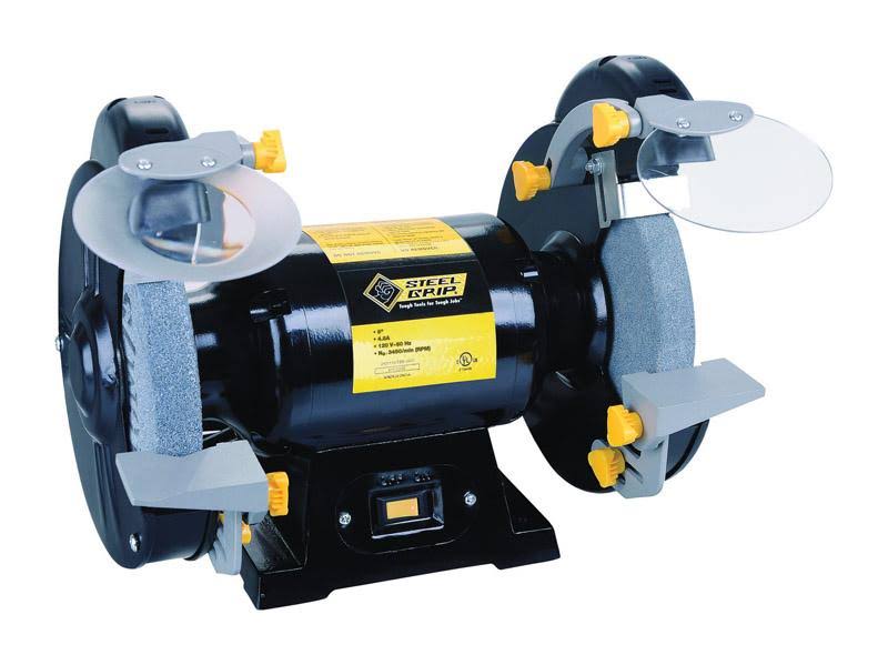 4.8 Amp 8 in. Bench Grinder with LED Lights F54155