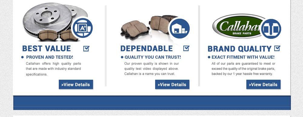 Front Loaded Caliper Assembly Set with Ceramic Brake Pads H913333