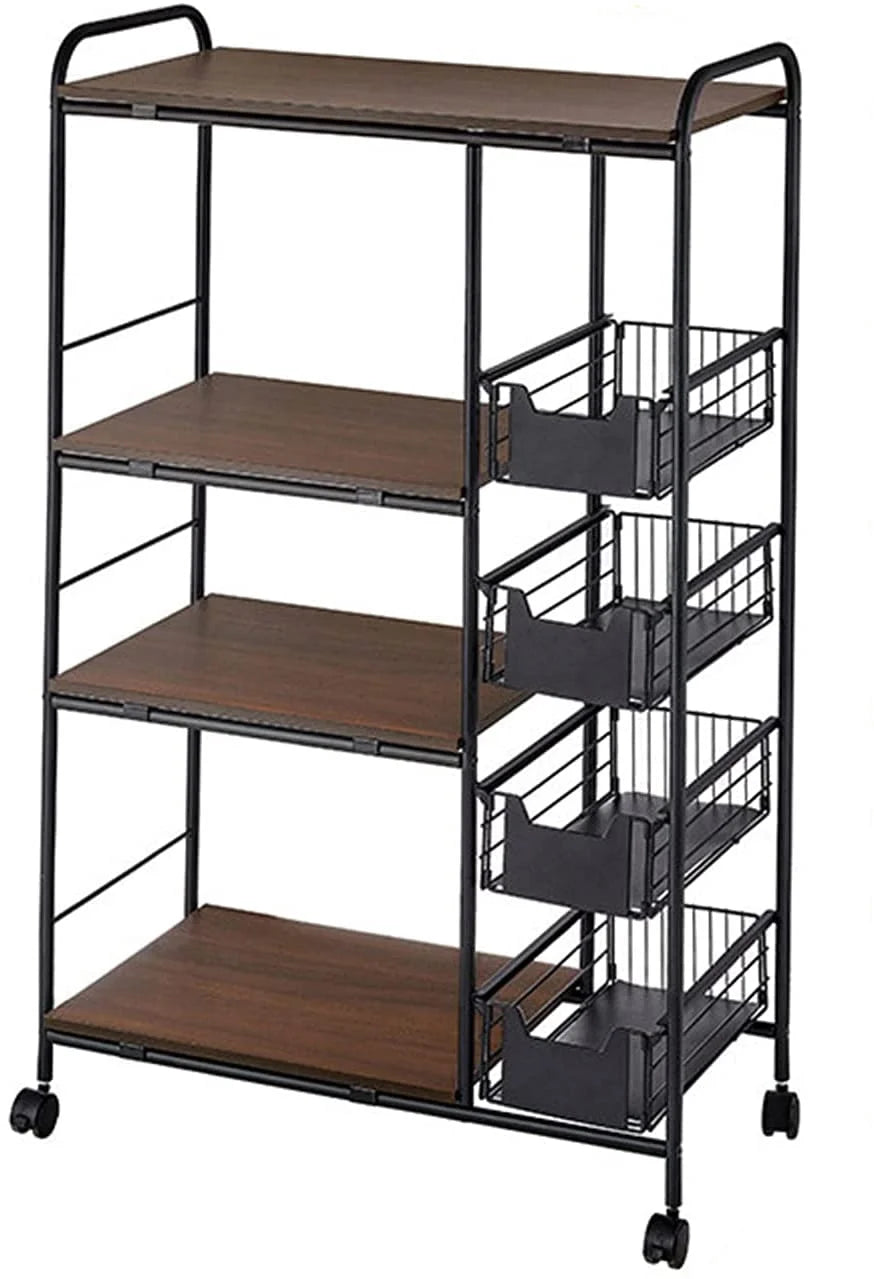 4-Tier + 5-Tier Utility Storage Shelf for Microwave Oven Baker Rack P2487