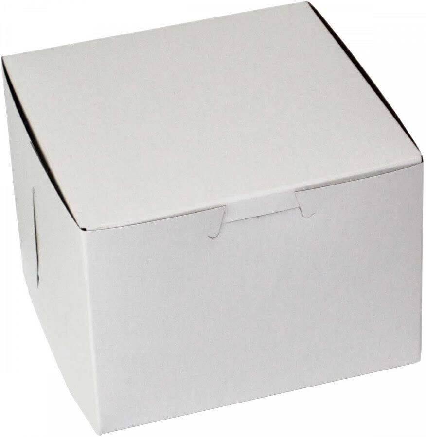 White Bakery Box, 4 x 4 x 4 inch R1672