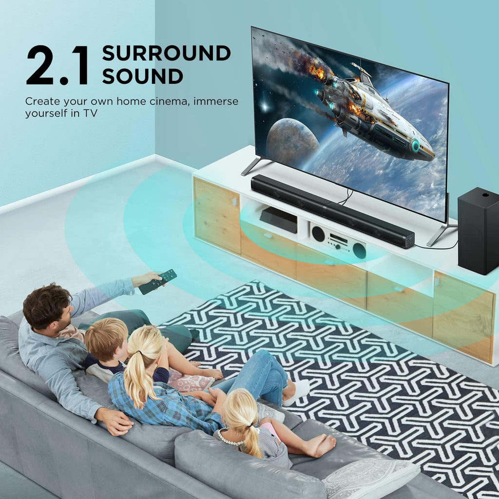 2.1 Slim Sound Bar with Subwoofer T66191