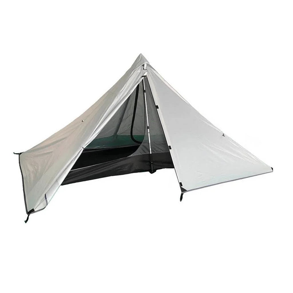 Gray White Waterproof Camping Tent U3975
