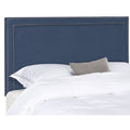 Navy Full Headboard with Silver Nail Head L306134