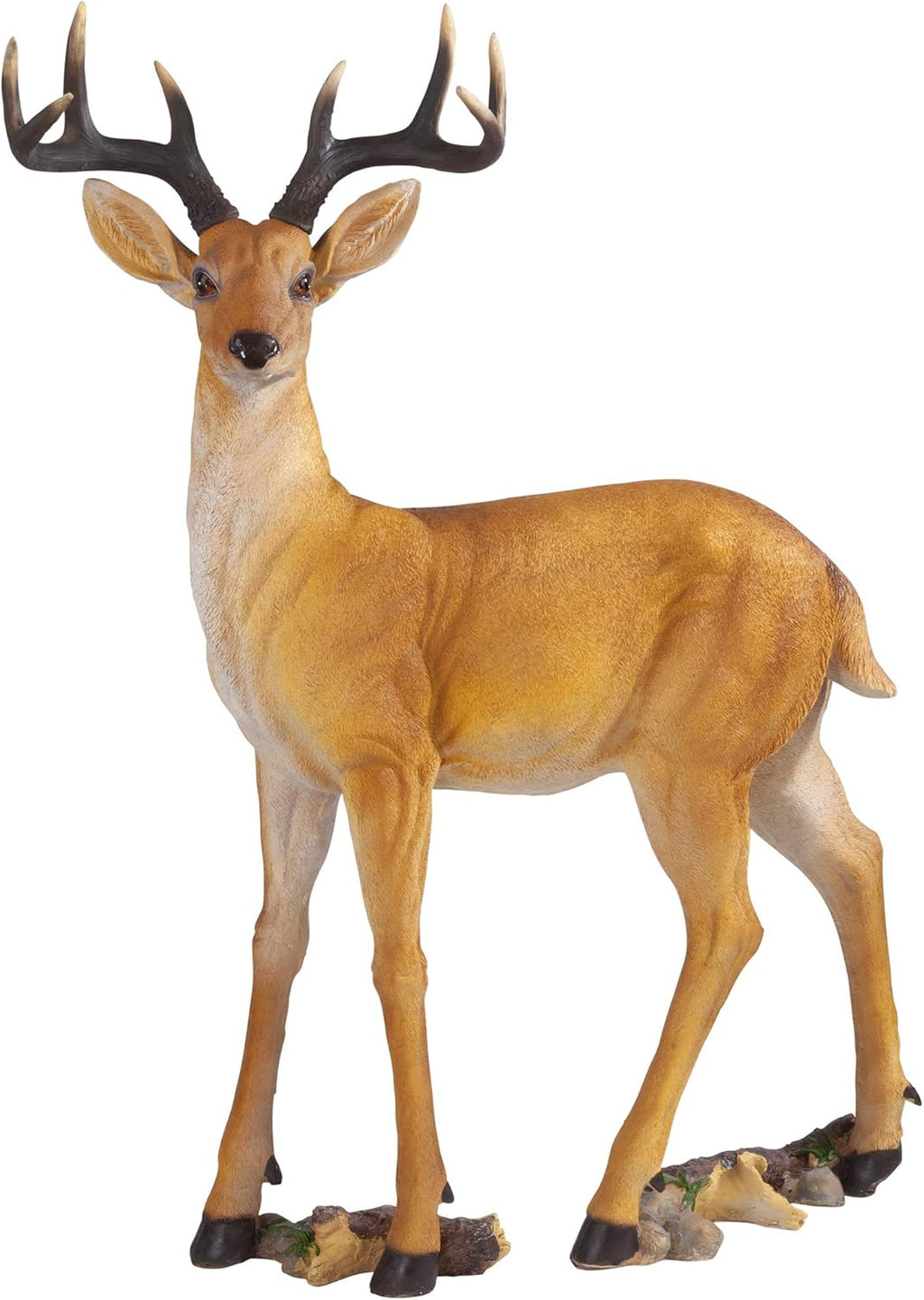 Woodland Buck Deer Garden Statue, 23 Inches Wide, 13 Inches Deep, 37 Inches High X45976
