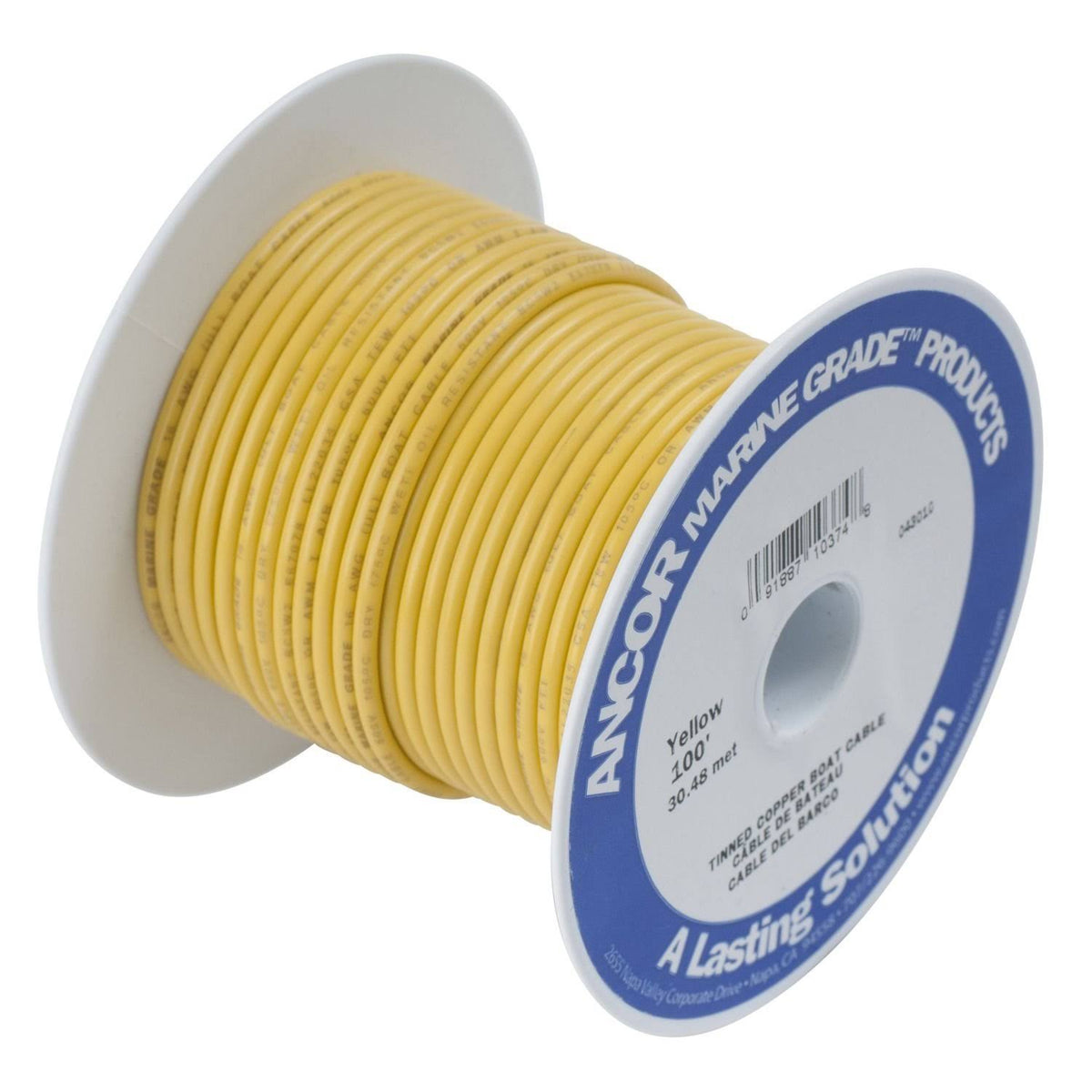Yellow 2 AWG Battery Cable 100' B807