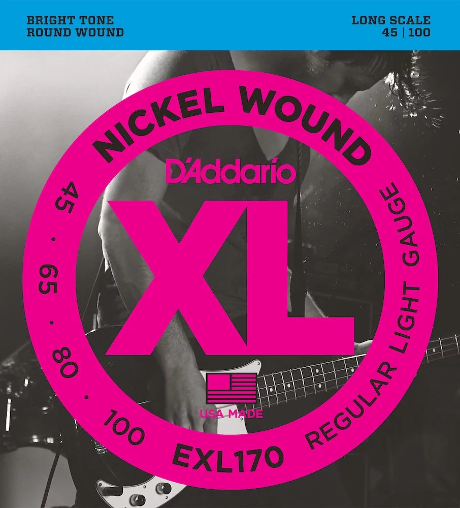 Nickel Wound Light Long Scale Bass Guitar Strings A944