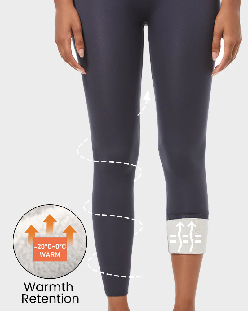 High Waist Fleece Lined Leggings L55638