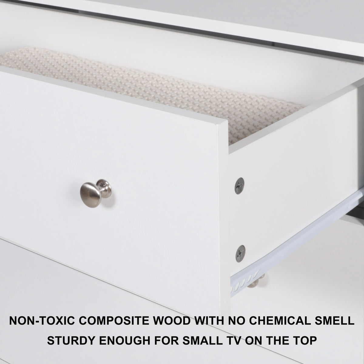 White 5 Drawer Dresser G121