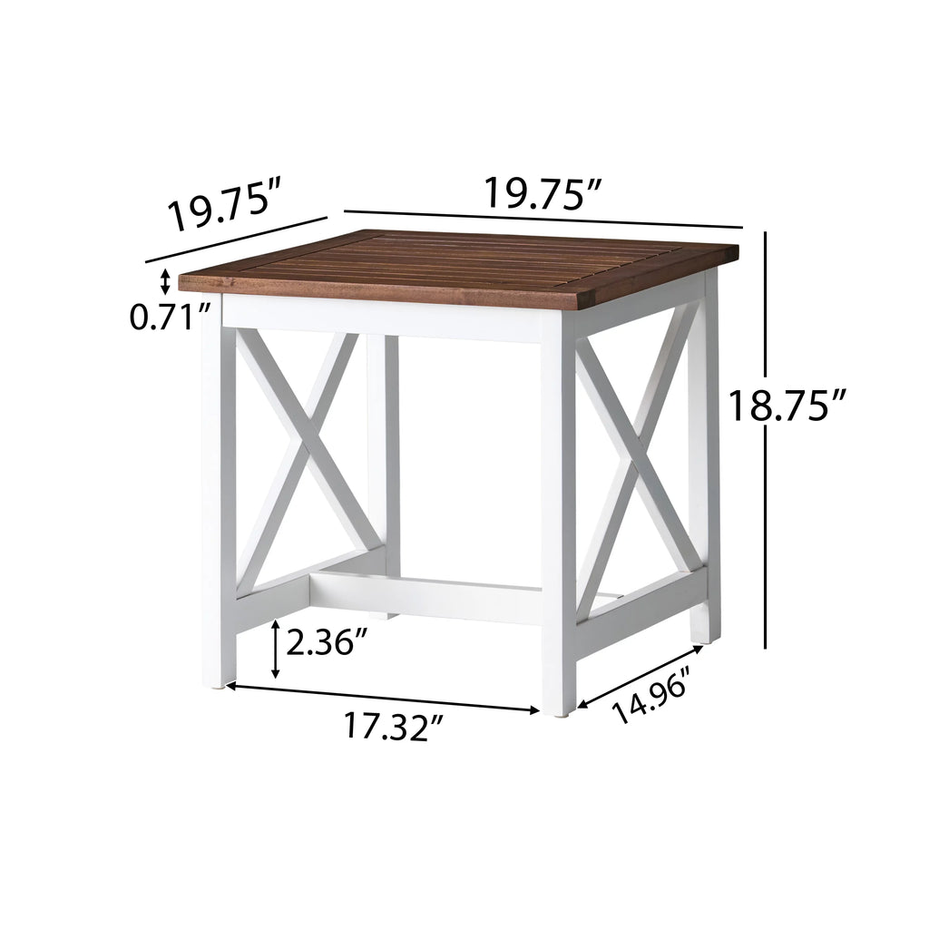 Acacia Wood End Table B755
