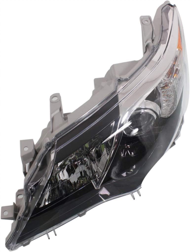 Driver Side Halogen Headlight Assembly for Toyota Camry 2012 2013 2014 S162