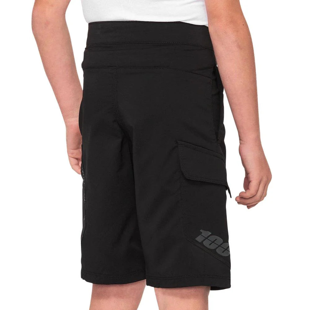 Youth Race Shorts - Black B9590