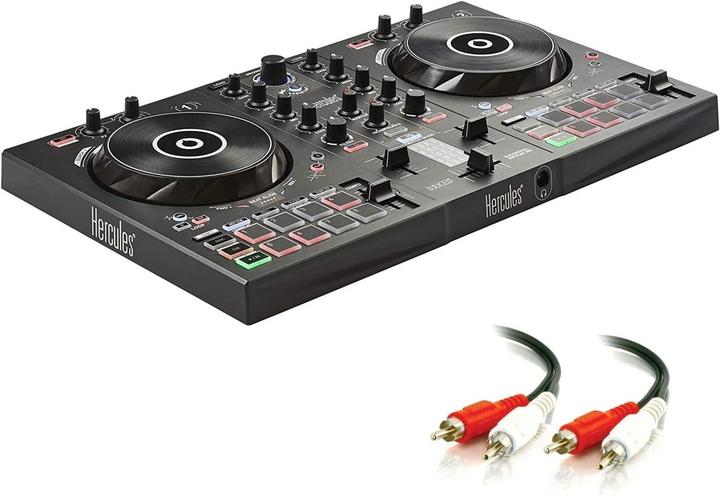 DJ Control Inpulse 300 with 2 RCA Male to 2 RCA Male Stereo Audio Cable T7304