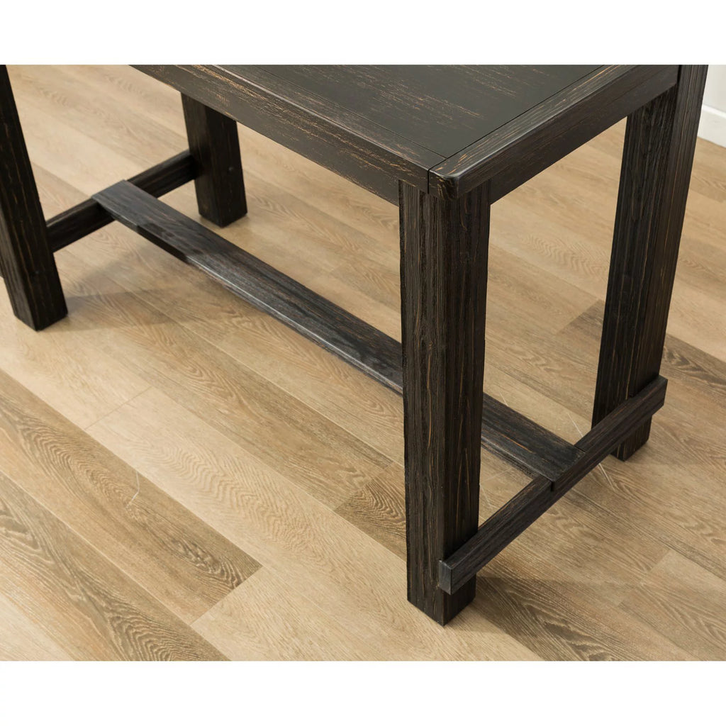 64 in. Rectangular Wooden Bar Height Table W391