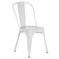 White Metal Tolix-Style Side Chair Q654098