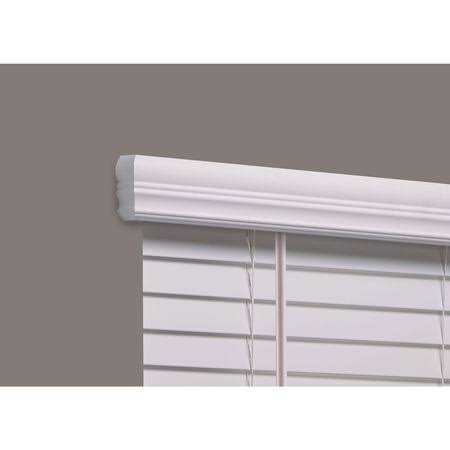 Cordless Faux Wood Blind, white, 22-3/4x22w x 5 J806