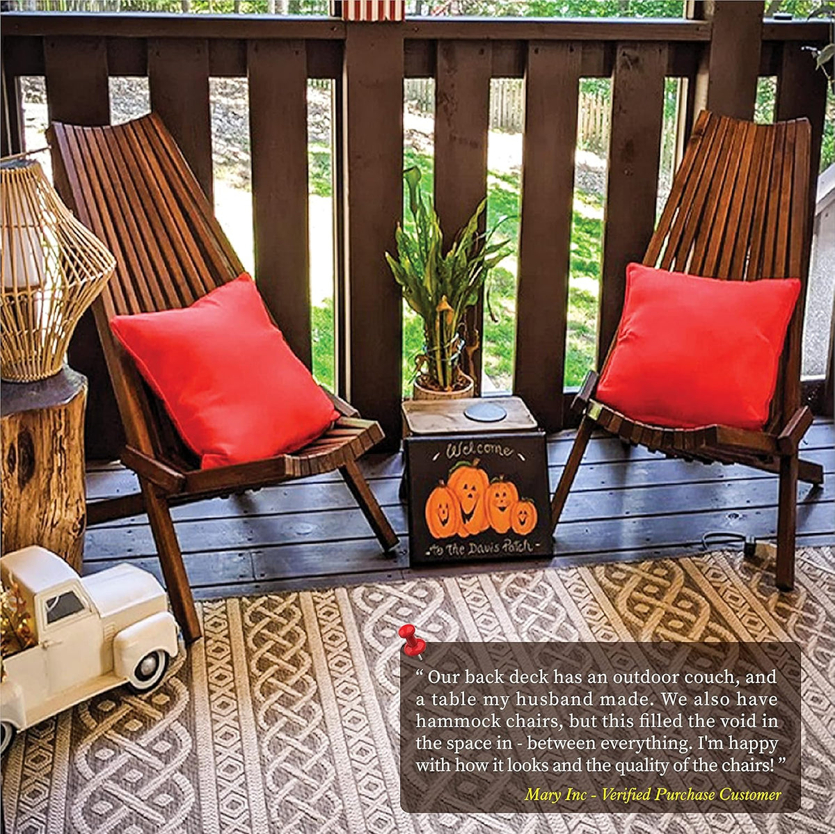Folding Acacia Wood Outdoor Chair A18221