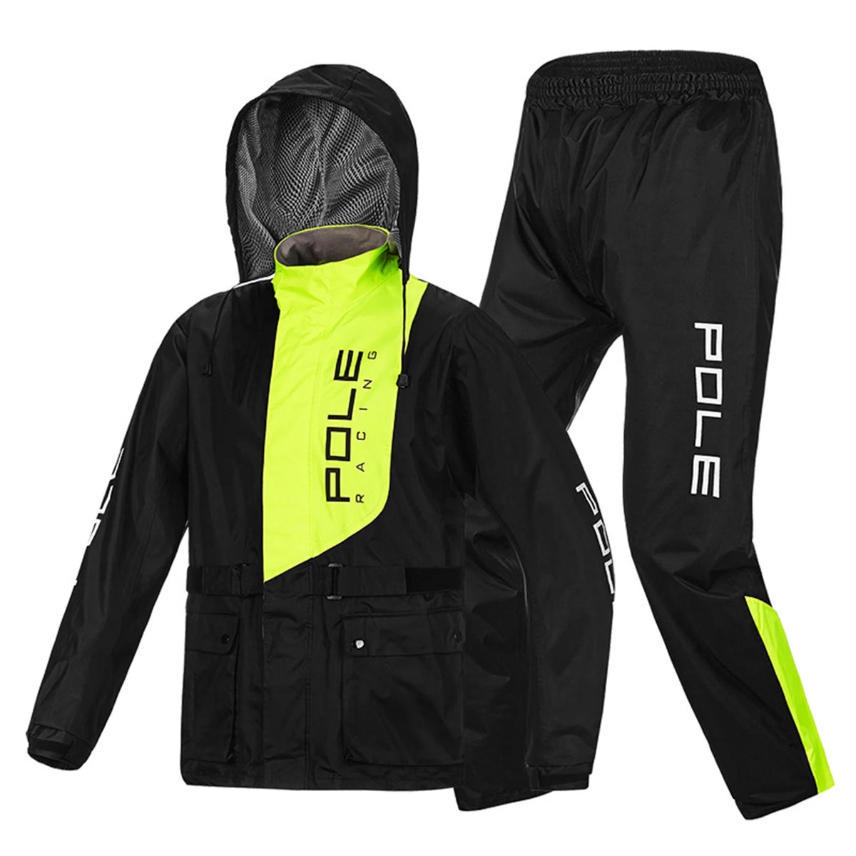 Men Waterproof Breathable Rain Suit Jacket and Pants U84494