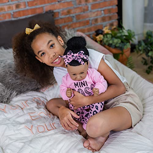 22.8 Inch Soft Body African American Reborn Baby Doll Z57456