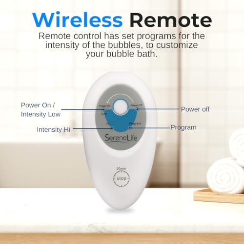 Portable Spa Bubble Bath Massager with Suction Cup Bottom I217470