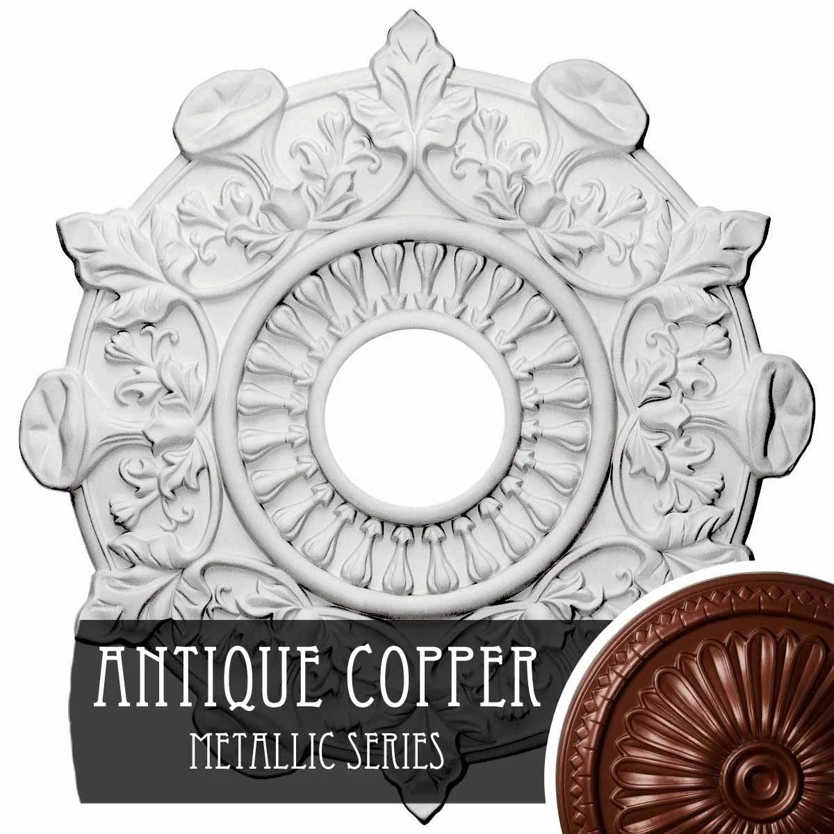 Hand-Painted Ceiling Medallion U278010