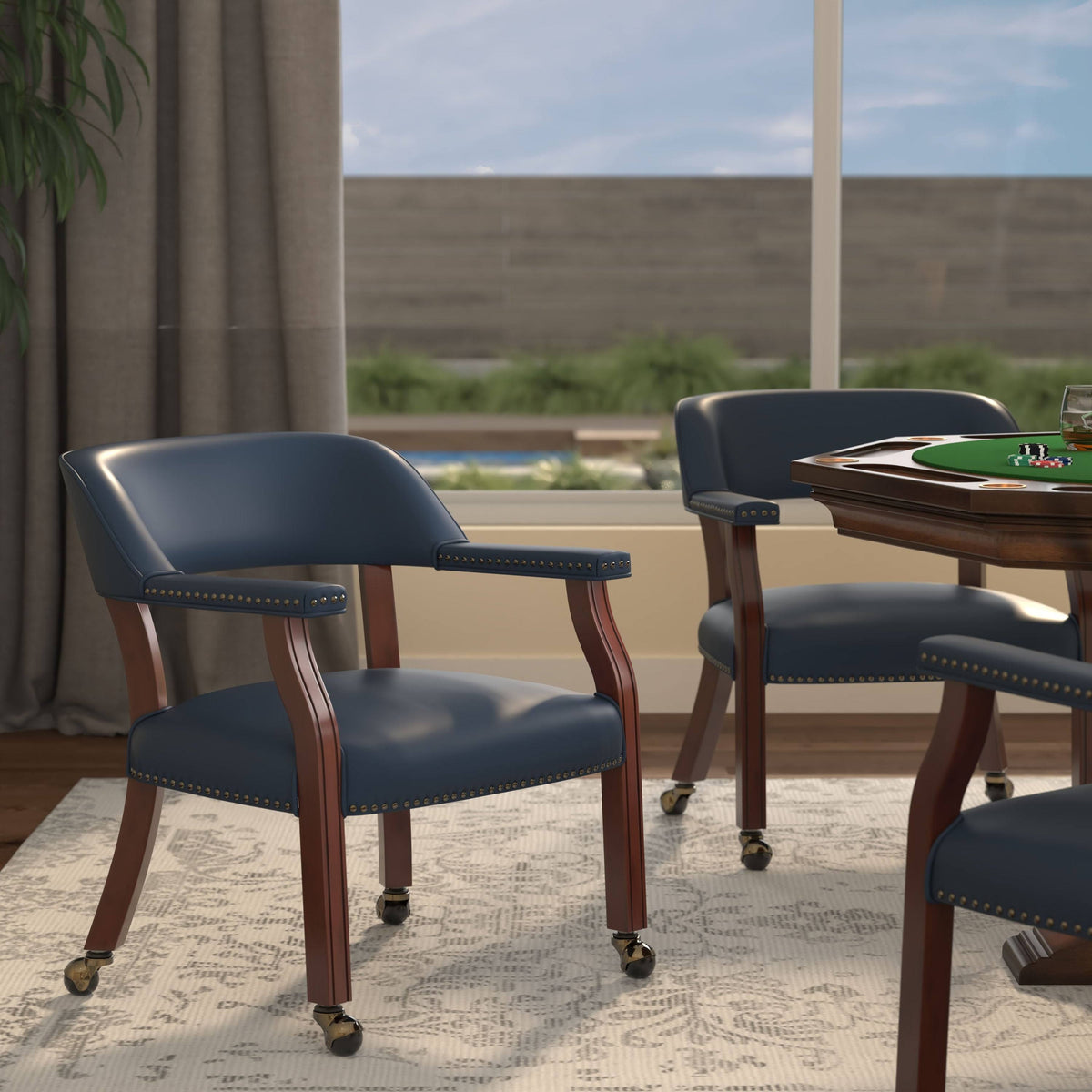 Charcoal Caster Game and Dining Chair E151444