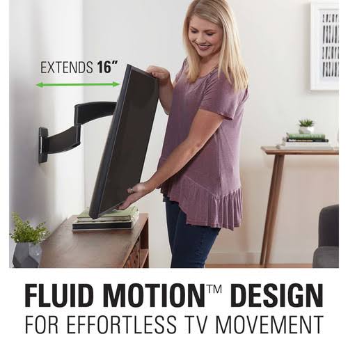 Small Full-Motion TV Mount for 19 inch-40 inch, Black Y354264