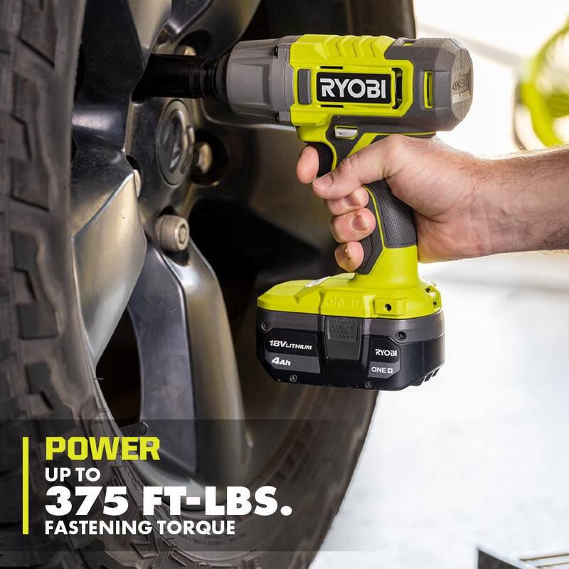 18V Cordless 1/2 in. Impact Wrench Kit with Battery and Charger Z57734