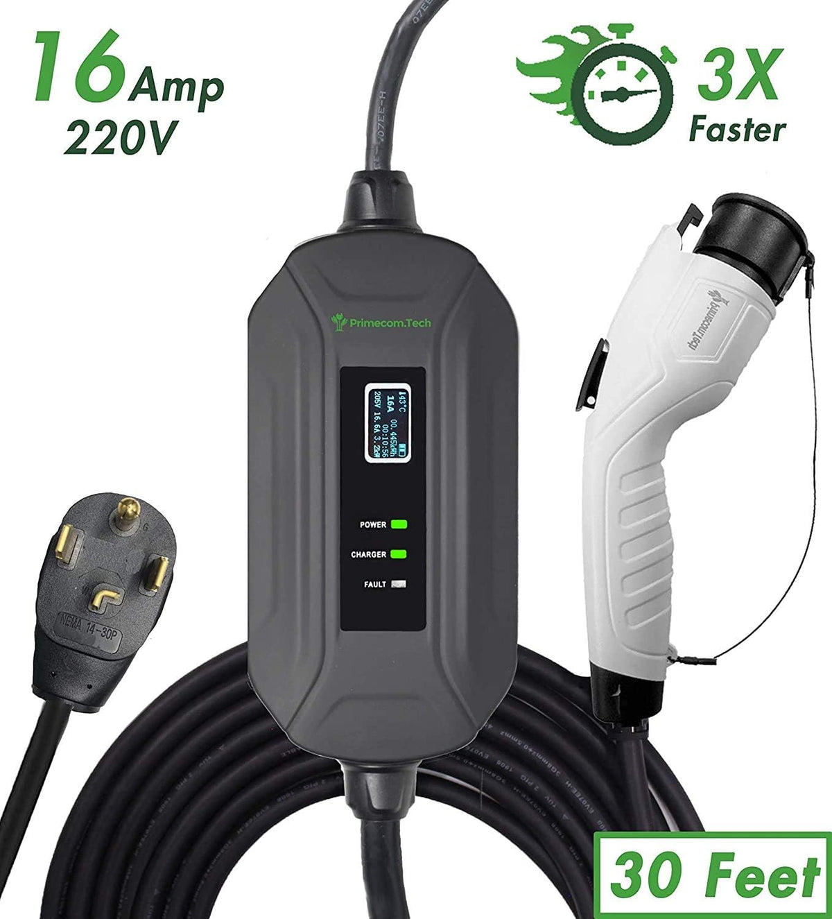 Level 2 Portable EV Charger with 30 Feet Cable V1815
