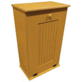 Large Antique Gold Wooden Trash Bin F22632